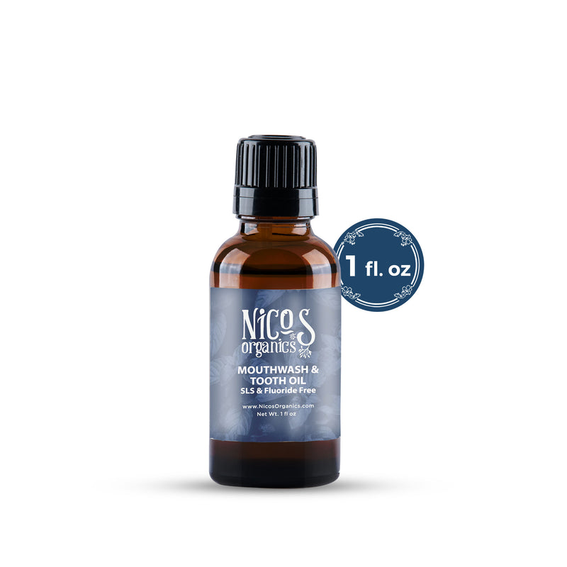 Nico's Organics - All Natural SLS Free Mouthwash & Toothpaste Oil